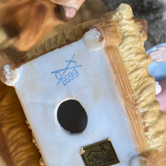 Vintage Homco By home Interiors Porcelain Figurines Christmas Nativity Set - Picture 10 of 15